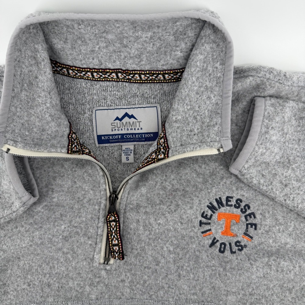 NWOT Summit SportS Tennessee Vols 1/4 Zip Sweatshirt Wm‎ Small  Copped Pocket